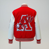 Chaqueta Varsity de Punto Personalizada de Alta Calidad para Invierno, Ecológica, Transpirable, Tallas Grandes, con Forro de Algodón y Bordado