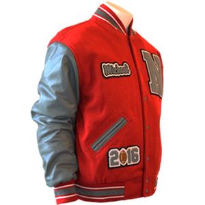 Veste universitaire en polaire à col montant personnalisée pour homme, style streetwear, bomber en cuir, bio-fabriquée, qualité essentielle et silencieuse - Product Image 3