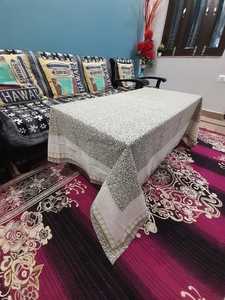 Mantel de algodón con estampado de bloques indios y delicias florales elegantes, mejora tu mesa de comedor con una hermosa Decoración de mesa de cena - Product Image 5