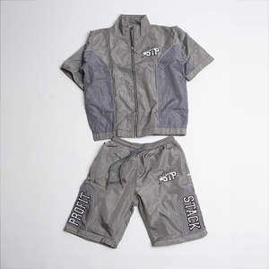 Ensemble de vêtements de sport pour homme en polyester/nylon, vêtements de rue d'hiver, écologiques, unis, ensemble de pantalon de jogging et veste décontractée - Product Image 2