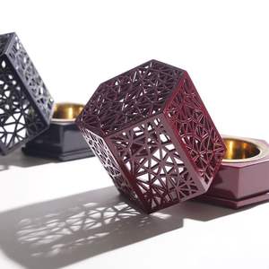 Soporte de incienso de madera hexagonal más vendido con luz de té para decoración interior del hogar - Product Image 1