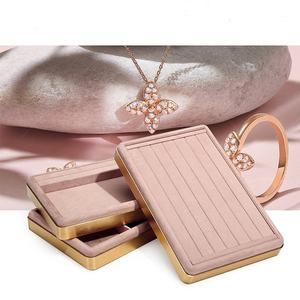 Melhor Personalizado Funcional Jóias <span class=keywords><strong>Display</strong></span> Colar Brincos Anel Bangle Showcase Rosa Jóias Bandeja - Product Image 4