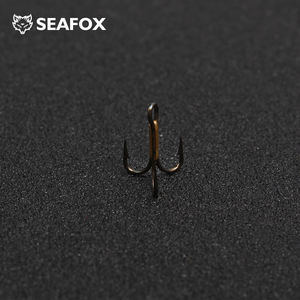 Anzuelos de Pesca con Mosca de Acero al Carbono Vmc, Vástago Corto, Triple Punta, <span class=keywords><strong>3x</strong></span>, con Triples Barbas, para Pesca en Río y Lago, Tipo Jigging, Individual y Tipo Gusano - Product Image 6