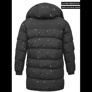 À la mode hommes longue doudoune avec fermeture à glissière complète vêtements d'extérieur d'hiver classique hommes longue doudoune - Product Image 6