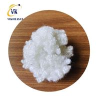 Matériau de rembourrage en polyester recyclé 15D*64mm HCS creux conjugué pour couettes et jouets, fabriqué au Vietnam