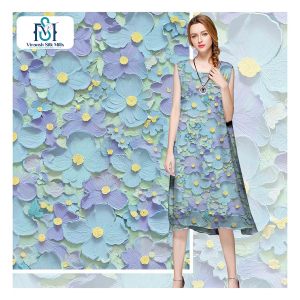 Haute qualité Keqiao approvisionnement rayonne viscose tissu numérique imprimé pour les vêtements - Product Image 6