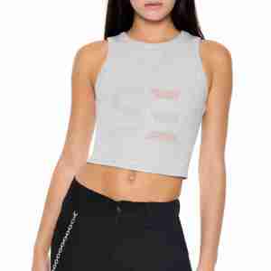 High Quality Ribbed <b>Crop</b> Tank <b>Top</b> for Women Custom Logo Summer Workout Gear for Gym Yoga Quick Dry Breathable Long Knitted - Product Image 1