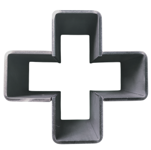 Conector de acero de unión cruzada doblado CNC personalizado para ensamblaje de marco industrial | Componente estructural fabricado con precisión - Product Image 3