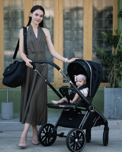 Poussettes 3-en-1 pour bébé, grises, de haute qualité, prêtes à être expédiées - Product Image 4