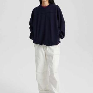 Sudadera cálida de cuello redondo, jersey liso, sudaderas con capucha, sudadera con hombros caídos, sudaderas con capucha, moda urbana, sudadera para mujer - Product Image 1