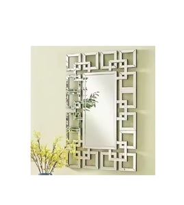 Decorative Brass Modern <b>Wall</b> <b>Mirror</b> Flower Shape Design Black & <b>Gold</b> Color Wedding Occasion Durable Home Decor - Product Image 2