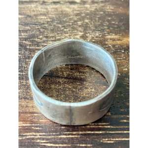 Handmade Ethnic <b>Statement</b> <b>Ring</b> Navajo-Made Sterling <b>Silver</b> Band with Natural Stone Size 11.75 for Everyday Wear - Product Image 5