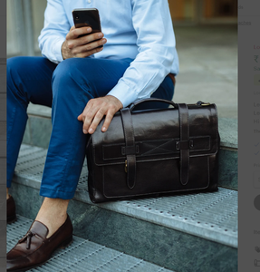 Trendy <b>Leather</b> <b>Briefcase</b>,Brown <b>Leather</b> <b>Briefcase</b>, Men <b>Leather</b> <b>Briefcase</b>, Laptop Bag Gifts for Him <b>Leather</b> <b>Briefcase</b> Man - Product Image 3