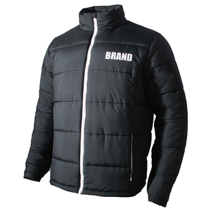 2023 Wholesale Men's Winter Puffer <b>Jacket</b> Warm Custom Logo Outerwear with Stand Collar Recycled Bubble Design for Outdoor Use - Product Image 2