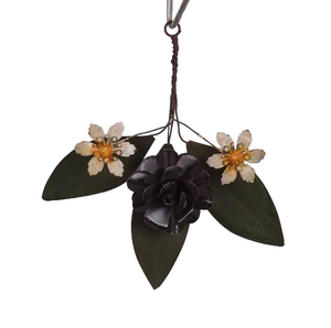 Galvanized Bouquet de fleurs en métal suspendu Décoration de Noël décorative pour les fêtes Fer à repasser intérieur multicolore de luxe de style moderne - Product Image 5