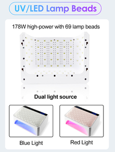 2024 YaQin nouveauté lumière rose 72 w sans fil rechargeable séchage vernis à <span class=keywords><strong>ongles</strong></span> LED lampe UV avec personnaliser LOGO privé - Product Image 5