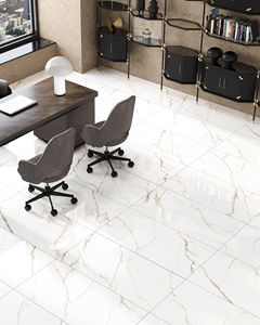 Carreaux en porcelaine de qualité supérieure 60x120 pour sols, motifs blancs et dorés disponibles en différentes tailles et finitions, épaisseur 9 mm - Product Image 3