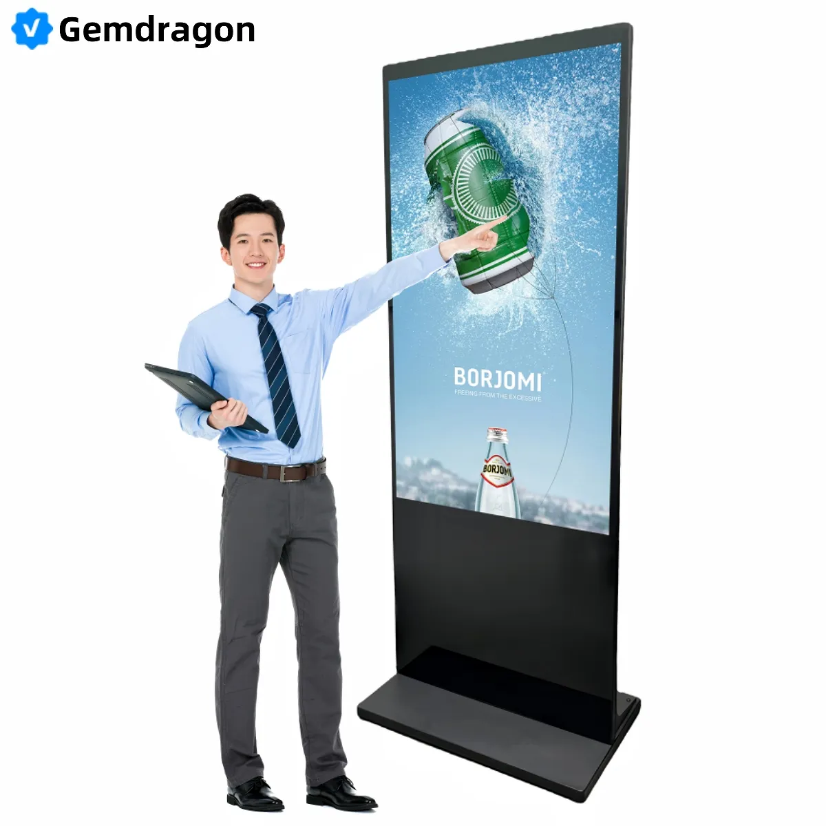 43 49 55 65 Inch Interactive 4K LCD Kiosk Totem Information Floor Stand Vertical Display  Advertising Screen LCD Digital Signage