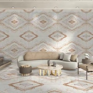 Lujoso diseño decorativo 600x1200mm 60x120cm 24x48in alto brillo Super calidad cerámica esmaltada baldosas de porcelana - Product Image 3