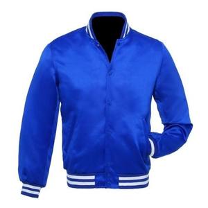 Chaqueta de Satén con Estampado por Sublimación OEM, Último Diseño, Chaqueta de Invierno de Satén Personalizada para Hombre con Bordado, Cuello y Puños Acanalados - Product Image 3
