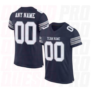 Maillots de football américain de haute qualité, vêtements de sport, sublimation, entraînement, tops pour fans, broderie, numéro d'équipe - Product Image 5