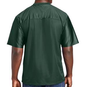 Nouveau Style Arrivée Haute Qualité Drop Shoulder Boxy Fit Design Recadrée Surdimensionné Maille Col V Jersey Crew Fitness T-shirt pour hommes - Product Image 4