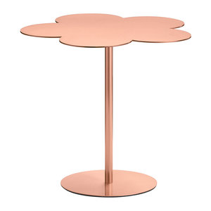 Mesa auxiliar de metal de diseño moderno de latón AK con mesa auxiliar única con acabado antiguo para muebles de hotel/acento de muebles - Product Image 2