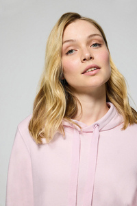 Sudadera con capucha de gran tamaño para mujer, rosa claro, de longitud completa, antiarrugas y transpirable, sudaderas con capucha en blanco para mujer, entrenamiento, gimnasio, sudadera con cremallera - Product Image 4