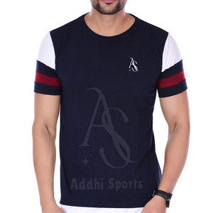 Nueva llegada Addhi deportes 100% algodón camiseta de los hombres por encargo diseño único secado rápido tamaño personalizable ajuste regular alto - Product Image 1