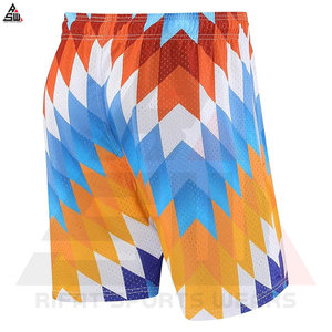 Short de sublimation avec logo personnalisé de haute qualité Short d'entraînement personnalisé en maille Fitness Filets de gymnastique pour hommes Short décontracté avec poche Short en maille - Product Image 3