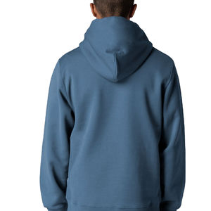 Sudadera con capucha personalizable de algodón 100% para hombre, sudadera térmica con capucha de lana de invierno, diseño de patrón sólido OEM - Product Image 6