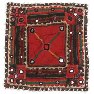 Vintage Indian Traditional Embroidery Patch Hand Art and Craft Colorful Patch Gujarati Style Bohemian Kutch Vintage Patch Indian - Product Image 1