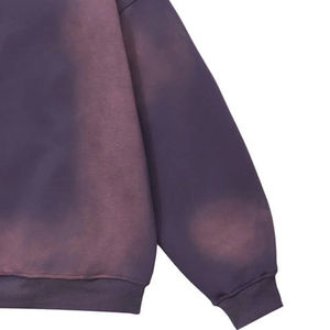 Nouvelle arrivée en gros en ligne 2025 qualité personnalisée lavage à l'acide à capuche en détresse soleil délavé sweat à capuche en éponge française hommes de qualité supérieure - Product Image 3