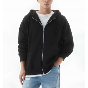 Sudadera con Capucha para Hombre, Corte Regular, Cierre de Cremallera, Bolsillos Tipo Canguro, 100% Algodón Felpa, Transpirable y de Secado Rápido, Impresión Serigráfica - Product Image 2
