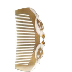 Peine de cuerno de baffulo de calidad superior peine de cuerno de buey de vaca natural peine hecho a mano todos los tamaños de ágata - Product Image 3