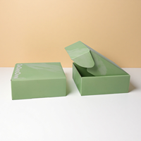 Boîte postale personnalisée de couleur verte pour petites entreprises, accessoires d'emballage imperméables pour ongles à presser