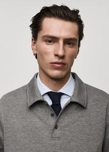 Sudaderas de algodón 100% personalizadas para hombre, Jersey de manga larga con cuello de polo, sudaderas con capucha holgadas de otoño con estampado de bordado - Product Image 2