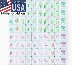 Juego <span class=keywords><strong>de</strong></span> Fichas <span class=keywords><strong>de</strong></span> Mahjong Americano <span class=keywords><strong>de</strong></span> Acrílico <span class=keywords><strong>de</strong></span> 4 Capas Garantizado, 160 Piezas, Diversos <span class=keywords><strong>Colores</strong></span>, Colorido y Mágico - Product Image 3