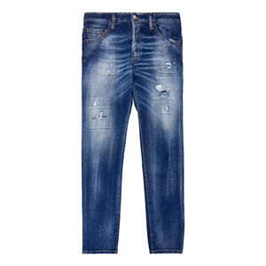 Jeans pour hommes de haute qualité, pantalon en denim de coton surdimensionné, vêtements de bureau, vêtements de sport, streetwear, lavage léger, décontracté, fabriqué au Pakistan, vente en gros - Product Image 1