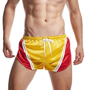 กางเกงขาสั้นตาข่ายสองชั้นสำหรับผู้ชายผ้าโพลีเอสเตอร์พิมพ์ซับลิเมชันทำจากวัสดุ100% - Product Image 4