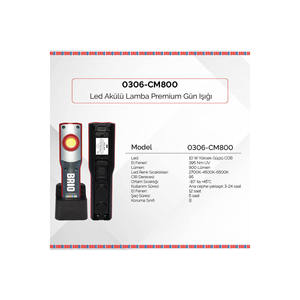 <b>Led</b> Rechargeable <b>Working</b> <b>Light</b> 800 Lumens Colour Match Daylight - Product Image 5