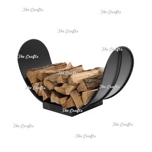 Estante de leña de hierro sólido de diseño moderno, estante de soporte de troncos para chimenea de jardín al aire libre de calidad superior - Product Image 6