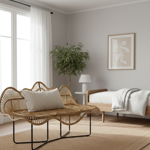 ชุดม้านั่งหวายแบบดั้งเดิมสำหรับสวนกลางแจ้ง ดีไซน์เรียบหรู ทนทาน เป็นมิตรกับสิ่งแวดล้อม ใช้งานได้ยาวนาน สะดวกสบาย เหมาะสำหรับห้องนั่งเล่น - Product Image 3