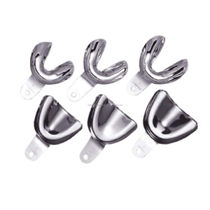 Juego de Bandejas de Impresión Dental de Precisión Mundial, Acero Inoxidable, Manual, Clase I, Superior e Inferior, Molde para Dentista, CE WPS-DITS-01 - Product Image 6