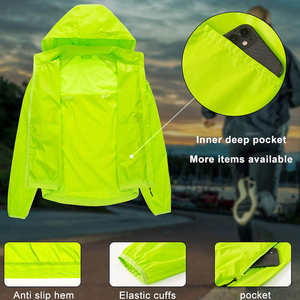 แจ็กเก็ตกันฝนขนาดพลัสไซส์พร้อมลายตัวอักษรคุณสมบัติกันน้ำออกแบบได้ตามต้องการ - Product Image 4