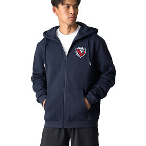 Haute qualité 100% coton hiver polaire imperméable pull à capuche épais blanc uni unisexe Logo personnalisé grande taille hommes - Product Image 5