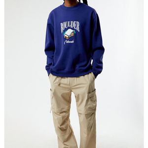 Pulls ras du cou vierges de coupe régulière pour hommes Fabricants de vêtements Sweatshirts sur mesure - Product Image 3