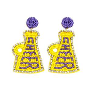 ต่างหูห่วงประดับลูกปัดพรีเมียม งานแฮนด์เมด เครื่องประดับแฟชั่นสำหรับผู้หญิง ราคาถูก - Product Image 2