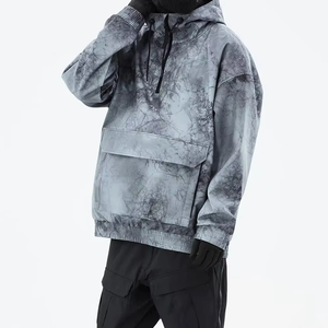 Low MOQ New Design Solid Winter 100% Polyester Breathable <b>Ski</b> Hoodies for Men Outdoor Private Label - Product Image 1