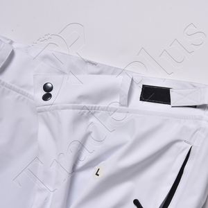 Pantalon de neige cargo blanc pour extérieur avec doublure polaire chaude Braguette avant Poches cargo à fermeture éclair imperméables et guêtres de neige intérieures - Product Image 3